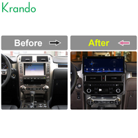 Écran Android Auto Carplay Krando 12,3 pouces pour LEXUS GX400 GX460 2010-2019, autoradio GPS, système Android multimédia BT