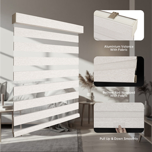 Stores zébrés manuels à ressort filtrant la lumière, prix usine, vente chaude, pour fenêtres - Product Image 2