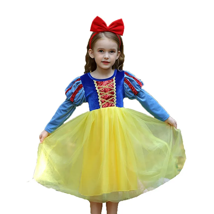 Most Selling Products Girls Snow White Costume Princess Gown Christmas Princess Birthday Disney Cosplay Costume