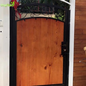 Sân sau sắt thiết kế cổng chính với thanh gỗ 6 feet thanh lịch hàng rào lưới mắt cáo & Cổng trang trí - Product Image 3