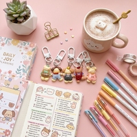 Porte-clés promotionnel en forme d'ours mignon et tendance, pendentif de sac, cadeaux pour couple, vente en gros