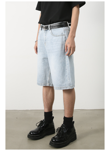 Denim 2026 |   Nouveaux shorts en jean pour hommes, tendance été, shorts en jean amples et polyvalents, pantalons décontractés pour garçons - Product Image 6