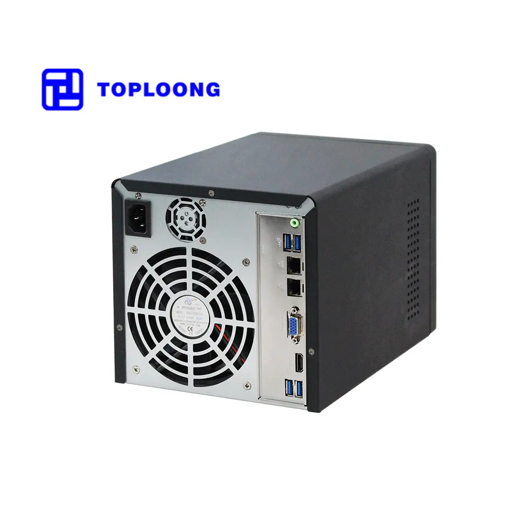 Boîtier personnalisé pour serveur de stockage Nas 4 Hdd Bay Mini Itx Hot Swap Case Nas Support Flex Psu Computer Chassis Case