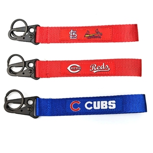 Gantungan kunci tim MLB kreatif dengan tambalan bordir Mobil Aksesori tas Lanyard pendek pengencang kait dan lingkaran - Product Image 2
