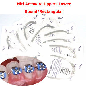 Fornitura di fabbrica di materiali per la salute dentale ortodontico <span class=keywords><strong>NiTi</strong></span> arcuato produttore di fili orto nichel titanio Archwire - Product Image 5