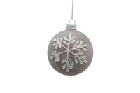 Handgemaakte antieke imitatie glazen kerstboomscène hanger 8cm vintage afwerking voor binnengebruik als decoratie glaswerk