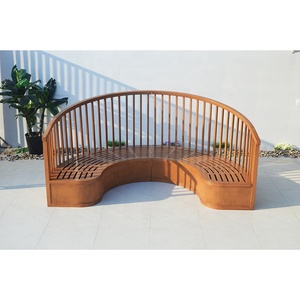 Conjunto Semicircular de Aluminio para Exteriores, Respaldo Alto, para Hoteles y Espacios al Aire Libre, Muebles de Exterior - Product Image 6