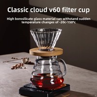 Ensemble de café pour infusion manuelle avec filtre, carafe de service, bouilloire, moulin à café manuel, outils à café modernes et minimalistes pour usage domestique, coffret cadeau pour fête
