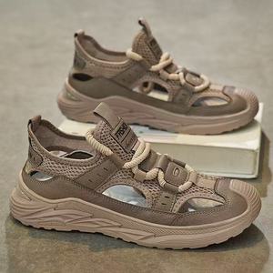 Chaussures de sport décontractées pour hommes, nouvelle collection hiver/printemps/automne, à lacets, pour l'extérieur et la plage, souples, antidérapantes, respirantes, légères, en maille - Product Image 1
