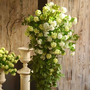 Ramo Artificiale di <span class=keywords><strong>Viburno</strong></span> e Ortensia a 3 Teste, Sfera di Neve, Fiore in Seta di Alta Qualità per Decorazioni Casa, Matrimoni, Ringraziamento, Halloween - Product Image 1