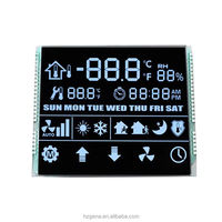 TN personnalisé 6 chiffres 7 segments écran LCD fond noir texte blanc affichage industriel Instrument Segment Code noir blanc