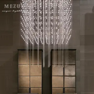 Lampu gantung Modern Led, lampu gantung Modern langit malam berbintang proyek Hotel kustom