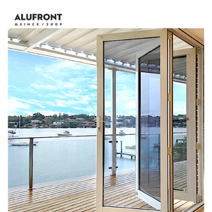 Factory <strong>Exterior</strong> Thermal Break Aluminum Bi-fold <strong>Door</strong> Accordion Folding Glass <strong>Door</strong> Aluminum Patio <strong>Bifold</strong> <strong>Doors</strong> with <strong>Best</strong> Price - Product Image 1