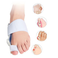 Redresseur d'orteil ajustable à 180 degrés °   Correcteur d'alignement du pied avec séparateur d'orteil en gel pour soulager la douleur au pied
