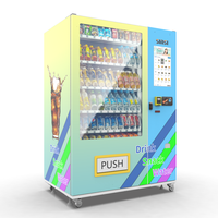 Pabrik produsen 21.5 layar sentuh mesin jual otomatis Kombo minuman dingin untuk dijual