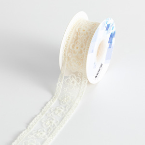 Bordir jala transparan buatan tangan DIY kustom <span class=keywords><strong>Jacquard</strong></span> pita elastis 100% poliester grosir renda jahit - Product Image 4