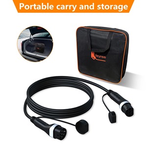 Cargador de Vehículos Eléctricos Feyree, Montado en Pared, Tipo 2 a Tipo 2, 11kW, Cable de Carga para Vehículos Eléctricos, Adaptador de Enchufe Portátil, Enchufe de Carga IEC62196 - Product Image 6