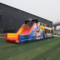 Personnalisé Populaire Avenger-film Thème Conception Gonflable Combo Obstacle Course