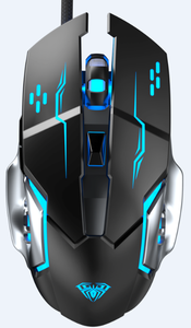 เมาส์เกมมิ่งแบบมีสาย RGB รุ่น Aula TGS S20 |   เซ็นเซอร์ออปติคอล 4800 DPI |   ปุ่มตั้งโปรแกรมได้ 7 ปุ่ม |   การออกแบบตามหลักสรีรศาสตร์ |   สายถักยาว 1.5 เมตร | - Product Image 2