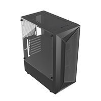 Boîtier PC Gaming Mid-Tower au Design Attrayant, Type Bulk MATX, avec Panneau Latéral en Acrylique