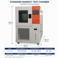Cámara de Prueba de Humedad Constante, Color Naranja Blanco, Programable, Equipo de Laboratorio de Estabilidad Climática