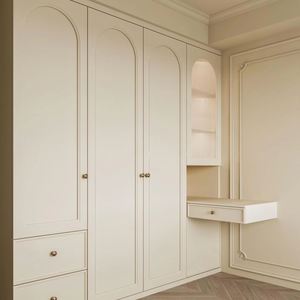 Grande armoire de chambre à coucher en bois massif moderne fabriquée en Chine - Product Image 1