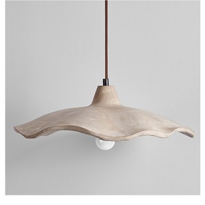 Wabi Sabi Style Pendant Lamp Cream Color Round Led <b>Light</b> Source E26 Single Head Home Decor Lighting - Product Image 5