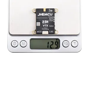 Émetteur FPV JHEMCU 2.5W VTX 5.8G 40CH réglable avec microphone intégré et dissipateur thermique 2-6S 30X30mm pour avion RC FPV - Product Image 4