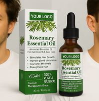 Sérum Reparador Natural de Hierbas Orgánicas con Romero para la Caída del Cabello, Sérum Potenciador, Tratamiento Capilar, Aceite Esencial de Menta para el Crecimiento del Cabello