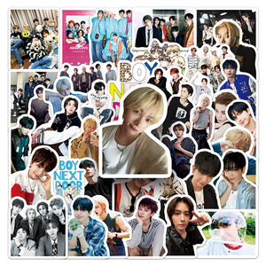 50 autocollants personnalisés imperméables en PVC BOYNEXTDOOR Kpop, autocollants décoratifs pour coque de téléphone, <span class=keywords><strong>tablette</strong></span>, bouteille d'eau - Product Image 2