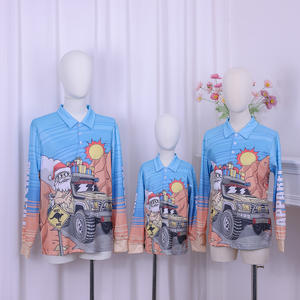 Faible MOQ 1 pièce, sur mesure, pull <span class=keywords><strong>de</strong></span> Noël <span class=keywords><strong>moche</strong></span> à manches longues, taille plus, motif Santa Gone Bush, en polyester respirant tissé pour chemise en jersey - Product Image 1