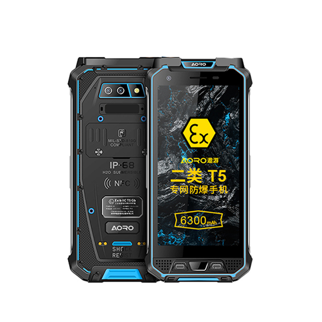 IP68 Intrinsically Safe Mobile Android 8 Lte 4G Waterproof Zone 1 Iecex Atex Phone Oil and Gas Atex Explosion Proof Phone