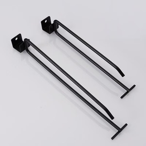 Retail Display Accessories Supermarket Slatwall Hook with Over Arm <b>Chrome</b> Plated - Product Image 5