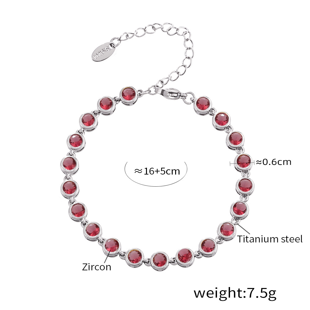 Silver-Red ZIRCON