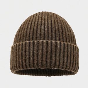 Wholesale Lower MOQ Washed Beanie Manufacturer Streetwear Knit Cuffed Hip Hop Hat Distressed Knitted Beanie With Custom Logo - Product Image 3