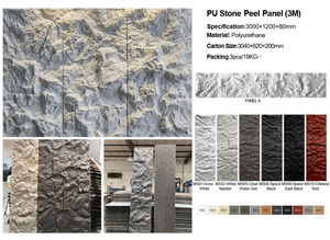Panneaux muraux de simulation décoratifs <span class=keywords><strong>en</strong></span> polyuréthane Faux pierre de culture artificielle PU - Product Image 2