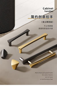 Zinc Alloy Modern <b>Kitchen</b> Bedroom Bathroom Warehouse Cabinet Wardrobe Single-Hole Door Drawer <b>Handles</b>-Durable Easy Installation - Product Image 3