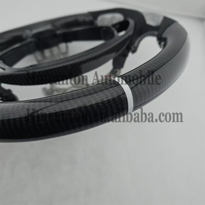 Volante Deportivo de Fibra de Carbono y Cuero Perforado, Personalizado para el Modelo de Auto Infiniti G27 G37 - Product Image 4