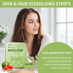 Certificated Dissolving Oral Strip Biotic <b>Supplement</b> Candy Film Vitamin Healthy Hair Nails Glutathione Oral Dissolving Film - Product Image 5