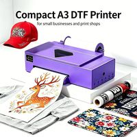 Impresora DTF A3 XP600 Compacta y Económica, Fácil de Usar, Máquina de Impresión de Camisetas de 33 cm para Emprendedores, Pequeñas Empresas y Tiendas de Impresión
