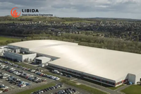 Bâtiments d'entrepôt préfabriqués en acier modernes résistants aux chocs, résistance au vent de 121+ mph, garantie d'un an - Marque LIBIDA