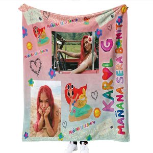 Manta de moda karol g, manta chingona tóxica, diseño Popular personalizado - Product Image 3