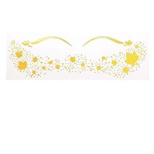 Autocollant de tatouage temporaire étoile dorée pour le visage, maquillage de fête, film pour animaux de compagnie, imperméable, taille unique - Product Image 5