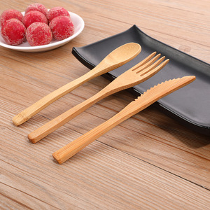 <span class=keywords><strong>Kit</strong></span> de couverts <span class=keywords><strong>en</strong></span> bambou Eco Travel, 16 cm, 3 pièces, couteau, fourchette, cuillère réutilisables, ensemble portable pour le camping, le pique-nique, les ustensiles de <span class=keywords><strong>cuisine</strong></span> - Product Image 3
