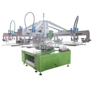 เครื่องพิมพ์สกรีนเสื้อผ้าแบบหมุนอัตโนมัติ 4-6 สี ความแม่นยำสูง พร้อมมอเตอร์แกนกลาง PLC สำหรับพิมพ์ฉลากผ้าและกระดาษหลายสี รุ่นใหม่ - Product Image 3