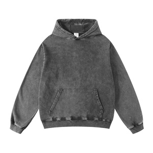 <span class=keywords><strong>Sweat</strong></span>-shirt à capuche pour homme, 420G, pur coton, haute qualité, style <span class=keywords><strong>vintage</strong></span> américain rétro, délavé, uni, streetwear décontracté, tendance, logo personnalisé - Product Image 2
