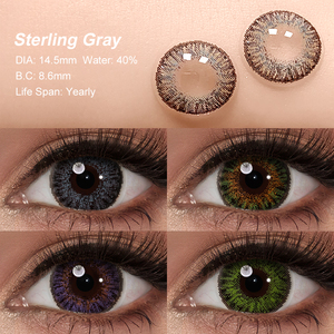 Miễn phí vận chuyển freshgo 3 tone màu Kính áp tròng cái nhìn mới màu sắc mềm mại pha trộn Kính áp tròng mắt lentes de contacto de màu - Product Image 5