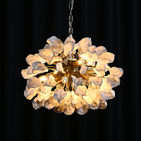 Lustre en céramique Lunaria pour escalier, lustre pour salon, villa, luminaire suspendu, décoration d'éclairage de luxe pour la maison