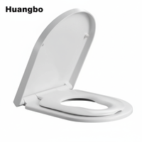 Siège de toilette UF Premium à fermeture lente, double usage, blanc, avec siège enfant pour la maison, l'hôtel et la famille