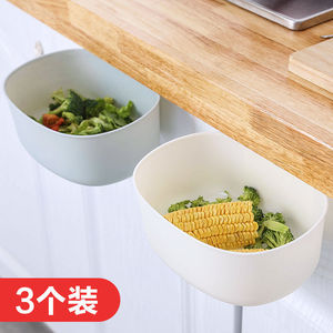 Japanese Style Wall Mounted Kitchen Storage Bucket 4L <b>Hanging</b> Indoor Use For Waste <b>Bins</b> - Product Image 4